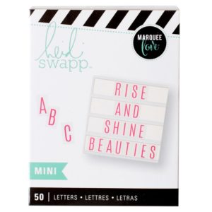 Heidi Swapp MINI LIGHTBOX ALPHABET PINK