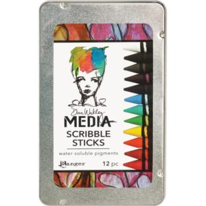 Dina Wakley Media Scribble Sticks 12/Pkg