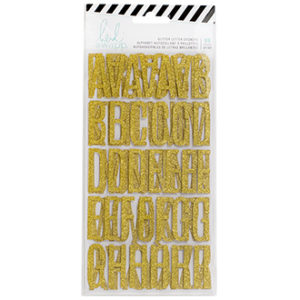 MAGNOLIA JANE - ALPHABET GOLD GLITTER (48 PIECE)