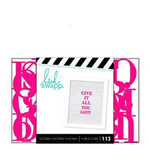 ALPHABET - HS - LETTERBOARD - 1IN SANS SERIF PINK (113 PIECE)