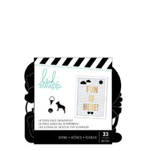 ICON PACK - HS - LETTERBOARD EVRYDAY BLACK (33 PIECE)