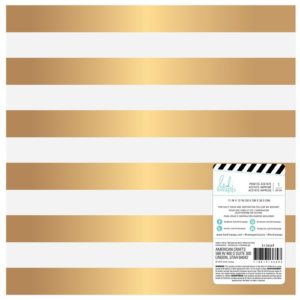 Specialty Paper - HS - Magnolia Jane - 12x12 - Gold Stripe