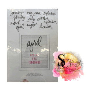 Heidi Swapp Letterboard - Months