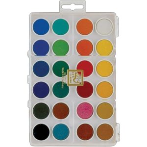 Loew Cornell WATERCOLOR CAKES 24 Paints