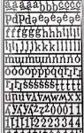 Tim Holtz Idea-Ology - Black Plastic Alphas and Punctation 159 pcs