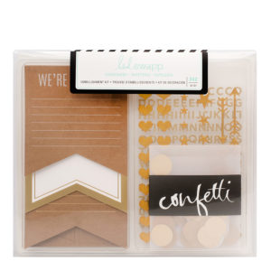 Heidi Swapp STATIONERY EMBELLISHMENT KIT GOLD