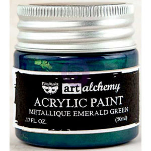 Prima - Finnabair - Art Alchemy - Acrylic Paint - Metallique - Emerald Green