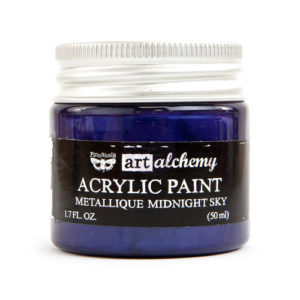 Prima - Finnabair - Art Alchemy - Acrylic Paint - Metallique - Midnight Sky