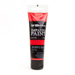 Prima - Finnabair - Art Alchemy - Impasto Paint - Poppy Red