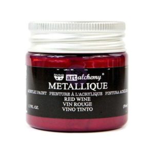 Finnabair Art Alchemy Acrylic Paint 1.7 Fluid Ounces - Metallique Red Wine