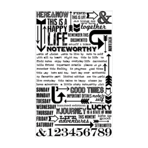 Tim Holtz Idea-Ology Remnant Rubs Rub-Ons - Life Quotes