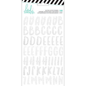 Heidi Swapp - Pineapple Crush Collection - Glitter Stickers - Alphabet