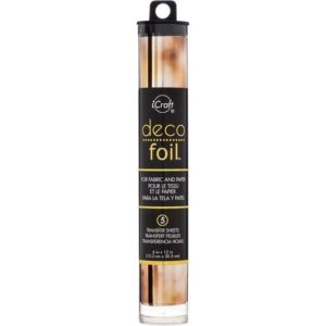 Therm O Web - iCraft - Deco Foil - 6 x 12 Transfer Sheet - Amber Watercolor - 5 Pack