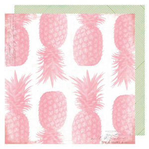 Heidi Swapp - Pineapple Crush Collection - 12 x 12 Double Sided Paper - Pineapple Crush