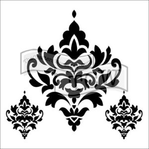 The Crafter's Workshop - 6 x 6 Doodling Templates - Damask Decor