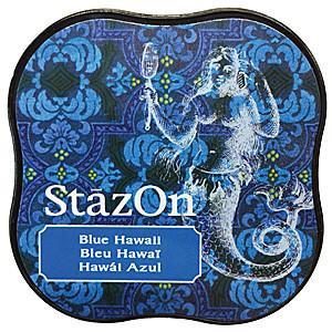Tsukineko Stazon Midi Ink Pad -Blue Hawaii