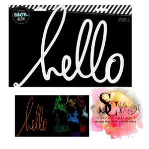 Heidi Swapp Neon Wall Word – HELLO