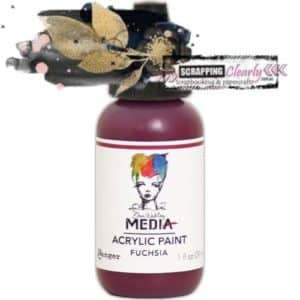 Dina Wakley Media Heavy Body Acrylic Paint 1oz Fuchsia