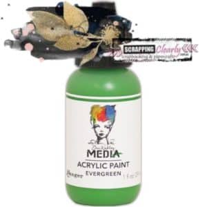 Dina Wakley Media Heavy Body Acrylic Paint 1oz Evergreen