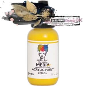 Dina Wakley Media Heavy Body Acrylic Paint 1oz Lemon
