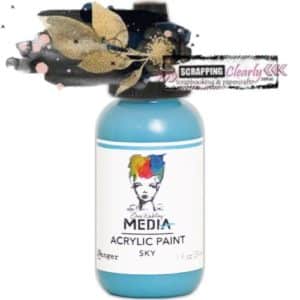 Dina Wakley Media Heavy Body Acrylic Paint 1oz Sky