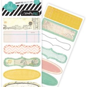 Heidi Swapp Memory File Tab Stickers - Vintage