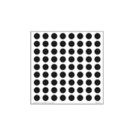 TCW Mini Circle Grid 6 x 6 Stencil