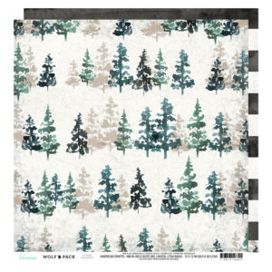 Wolf Pack Collection - 12 x 12 Double Sided Paper - Woodsy