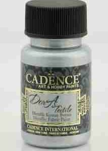 Cadence Metallic Fabric Paint - Silver