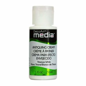 Deco Art - Media Antiquing Cream 1oz - Titanium White