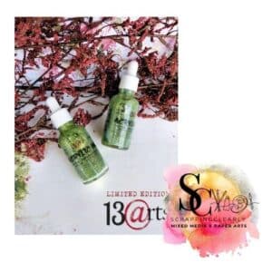 13 Arts Splash Ayeeda Acrylic Ink Glitter - Christmas Green