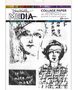 Dina Wakley Media Collage Vintage and Sketches
