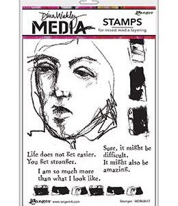 Dina Wakley Media Stamp Stronger