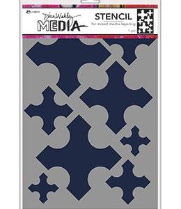 Dina Wakley Media Stencils Large Medieval Crosses