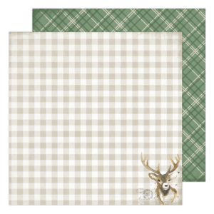Heidi Swapp - Winter Wonderland Collection - 12 x 12 Double Sided Paper - Dasher