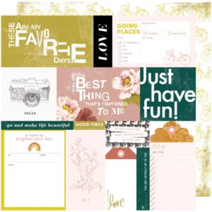 Heidi Swapp Honey and Spice Double-Sided Cardstock 12"X12" - Happy Day