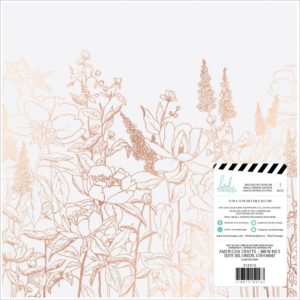 Honey and Spice Rose Gold Foil Vellum 12"X12"