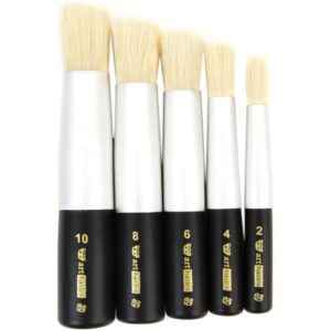 Prima Marketing Finnabair Art Basics Dabbing Brush Set 5 Pack 5 Sizes
