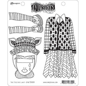 Dylusions Stamps - Unmounted Rubber Stamps - The Ties the Limit