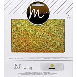 Heidi Swapp - MINC Collection - Reactive Foil Gold Glitter - 6 x 6