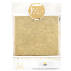 Heidi Swapp - MINC Collection - Glitter Sheets - 6 x 8 - Gold