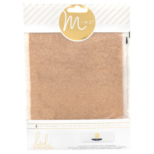 Heidi Swapp - MINC Collection - Glitter Sheets - 6 x 8 - Rose Gold