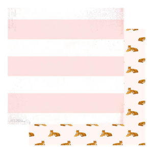 Heidi Swapp - Color Fresh Collection - 12 x 12 Double Sided Paper - Hear Me Roar
