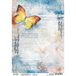 Ciao Bella Dancing Butterfly Rice Paper Sheet A4