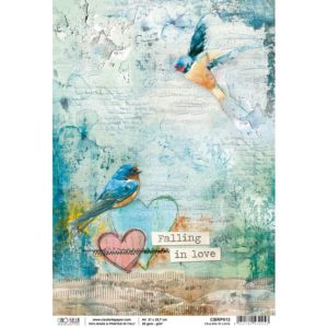 Falling in Love - Ciao Bella Rice Paper Sheet A4