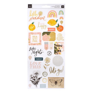 Storyline Chapters Collection - 6 x 12 Cardstock Stickers with Foil Accents