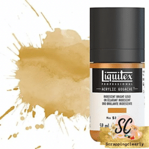 LQX Acrylic Gouache Iridescent Bright Gold S1