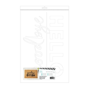 Heidi Swapp DIY Doormats Stencil - Hello/Goodbye