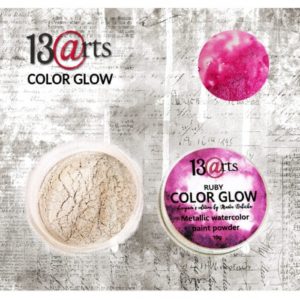 13 Arts Ruby Color Glow - Metallic Watercolor