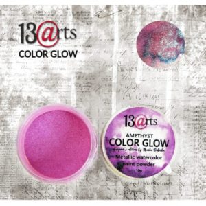13 Arts Amethyst Color Glow - Metallic Watercolor